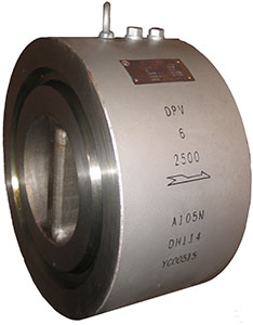 6” DPV® W79R ANSI Class 2500 API 594 Type “A” Dual-plate Check Valve, with Wafer Body Style for R.T.J. Flanged Connections
